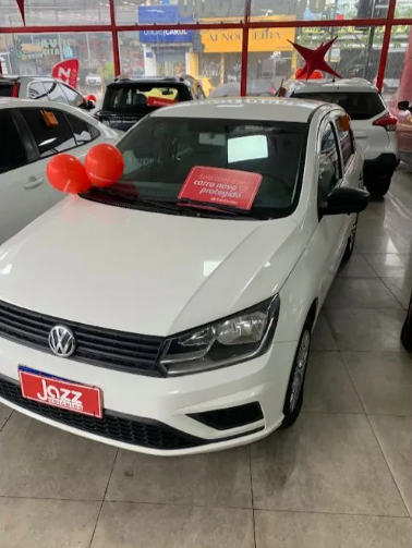 Volkswagen branco adquirido na Jazz Veículos